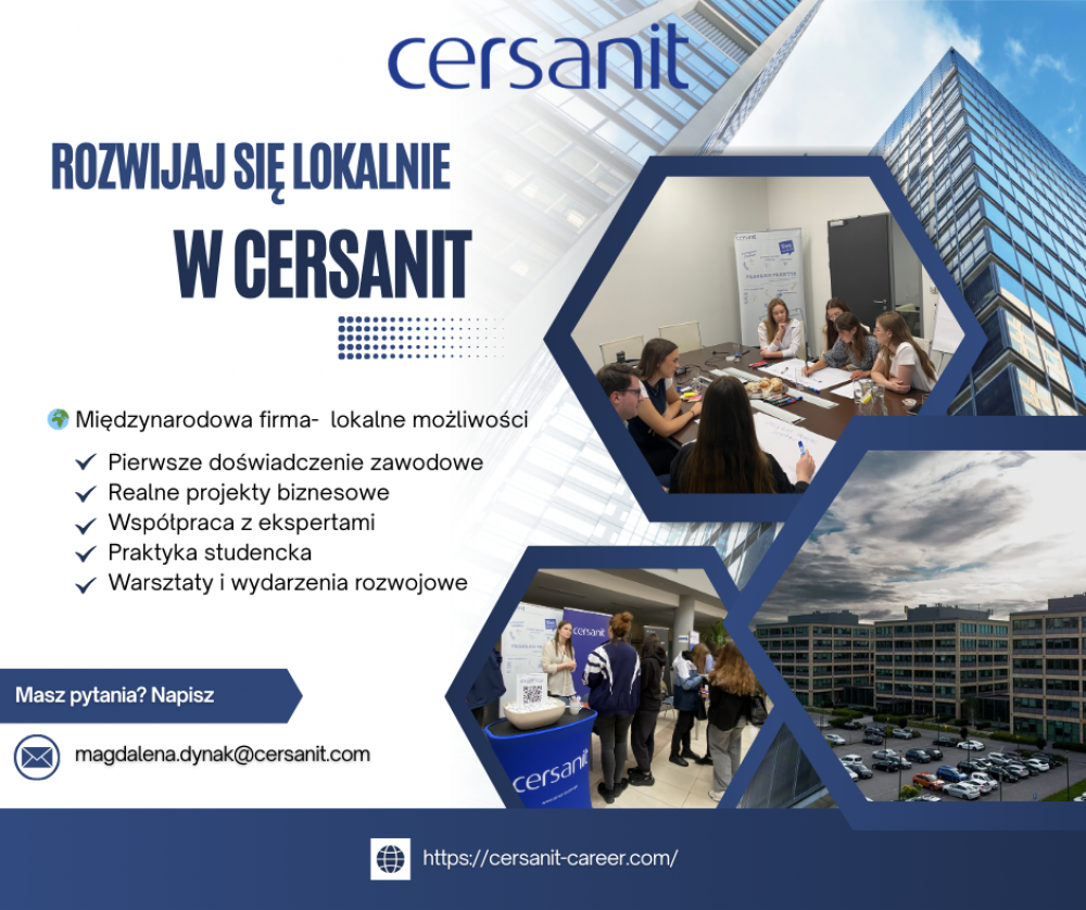 ROZWIJAJ SIĘ LOKALNIE W CERSANIT!